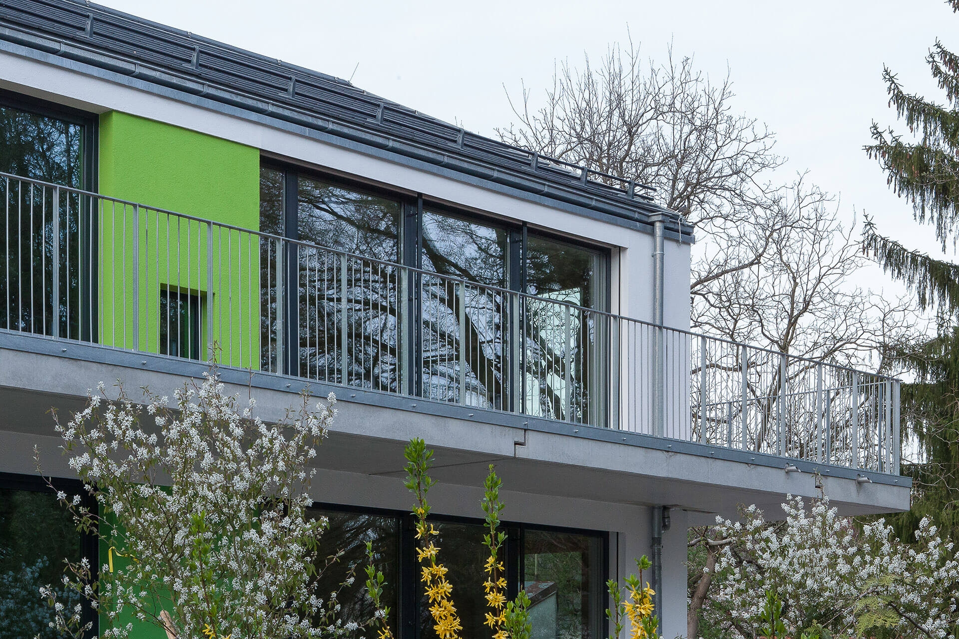 Hinterhof der Kinderkrippe in der Situlistrasse